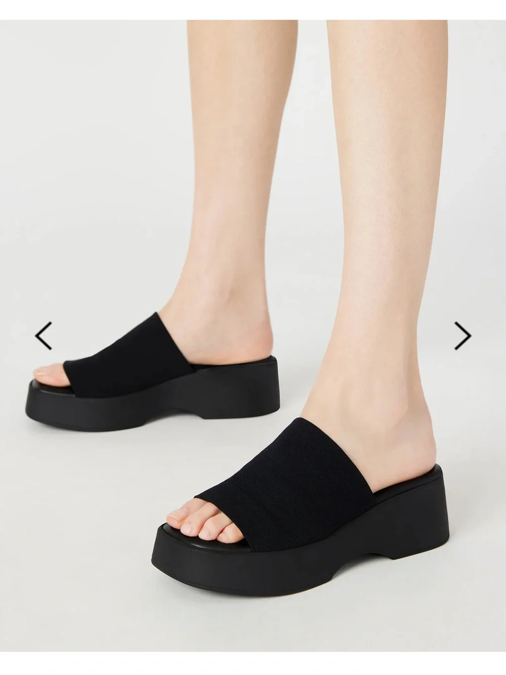 Steve Madden Slinky 30 Black Platform Slide Sandal 👡 BRAND NEW